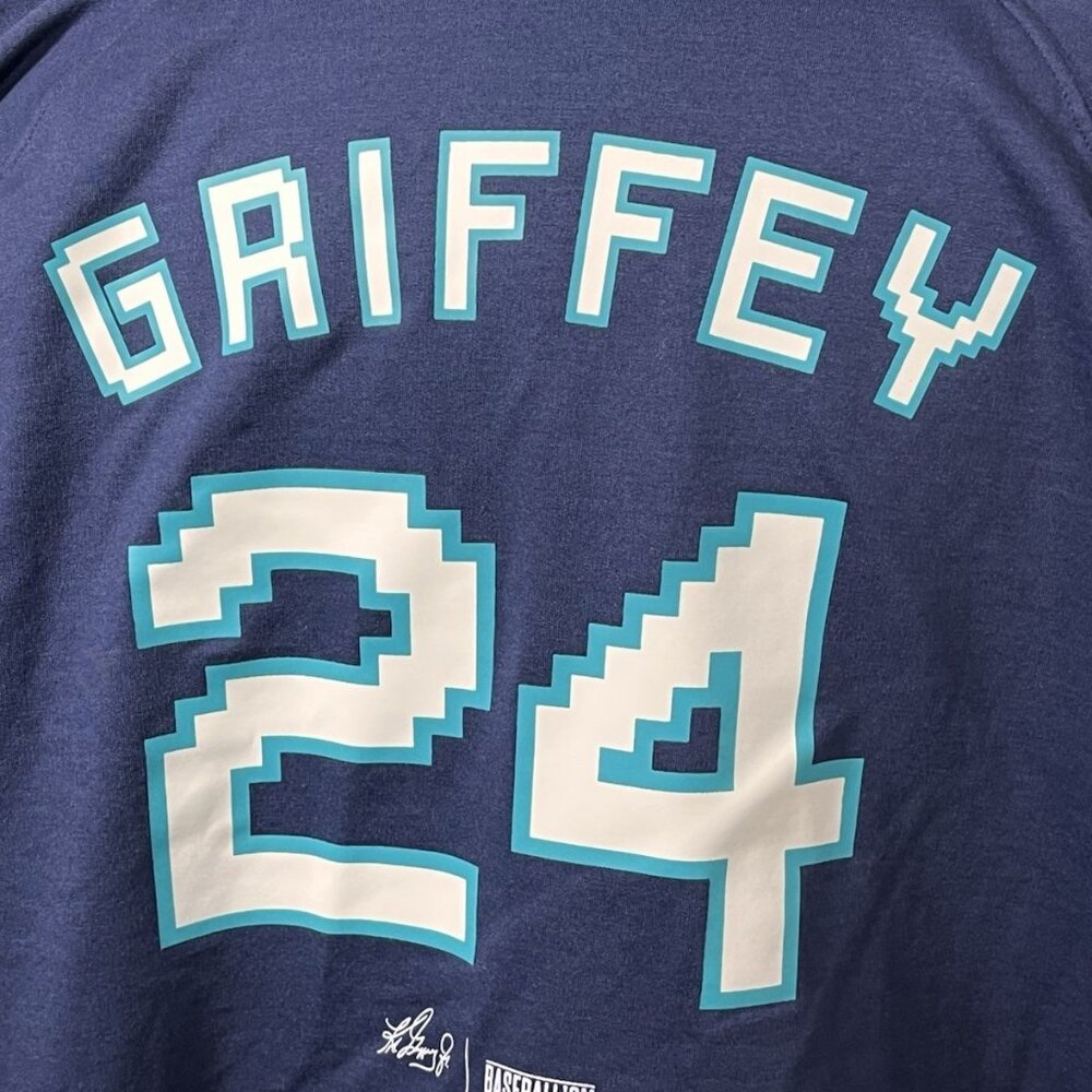 Baseballism Ken Griffey Jr Hoodie XXL Seattle Mariners GRIFFEY 24 - Picture 8 of 16